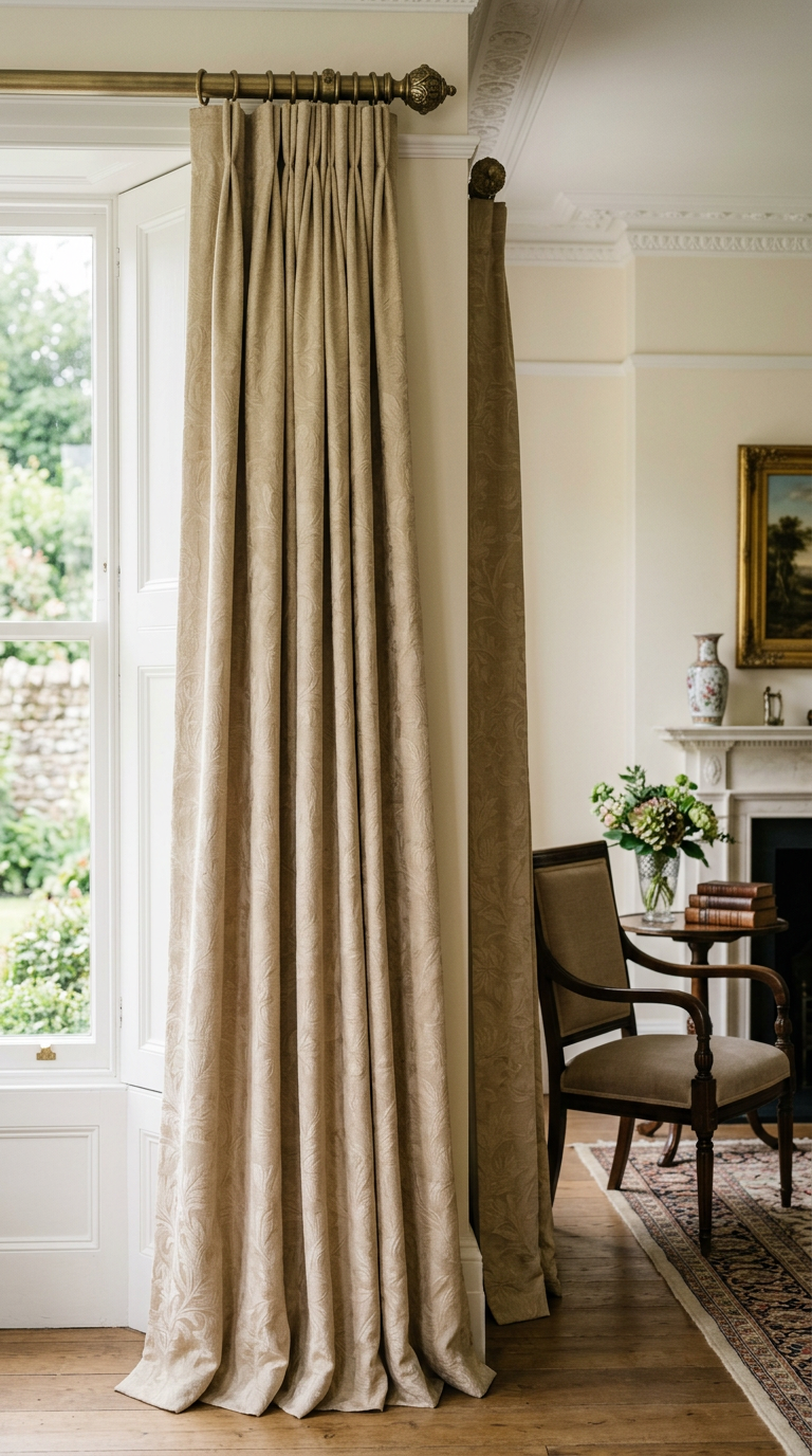 Flora Jacquard curtains